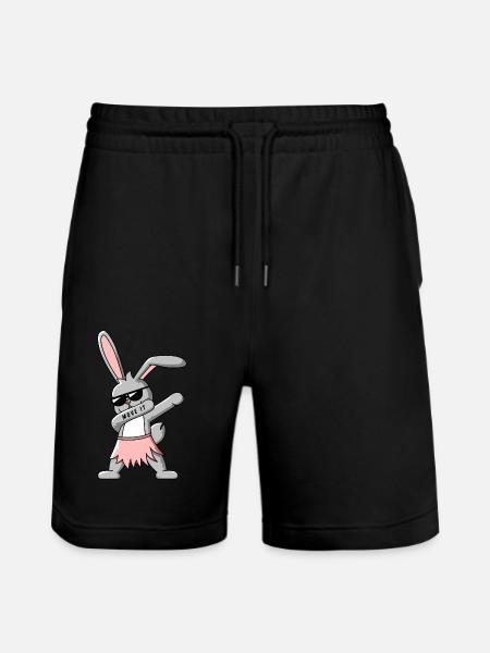 Dab Dance Bunny T-Shirt Design - Short de jogging bio TRAINER Stanley/Stella unisexe - noir
