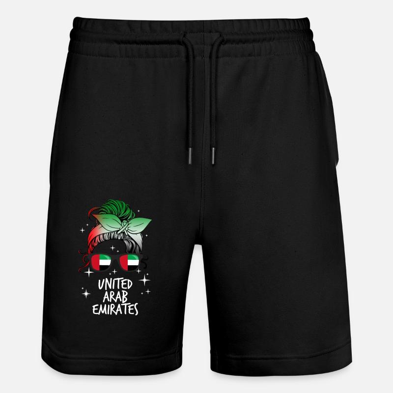 Emirats Arabes Unis - Short de jogging bio TRAINER Stanley/Stella unisexe - noir
