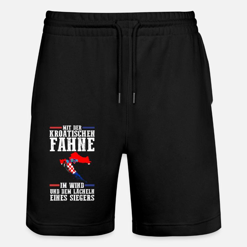 Croate Croate Croatie - Short de jogging bio TRAINER Stanley/Stella unisexe - noir