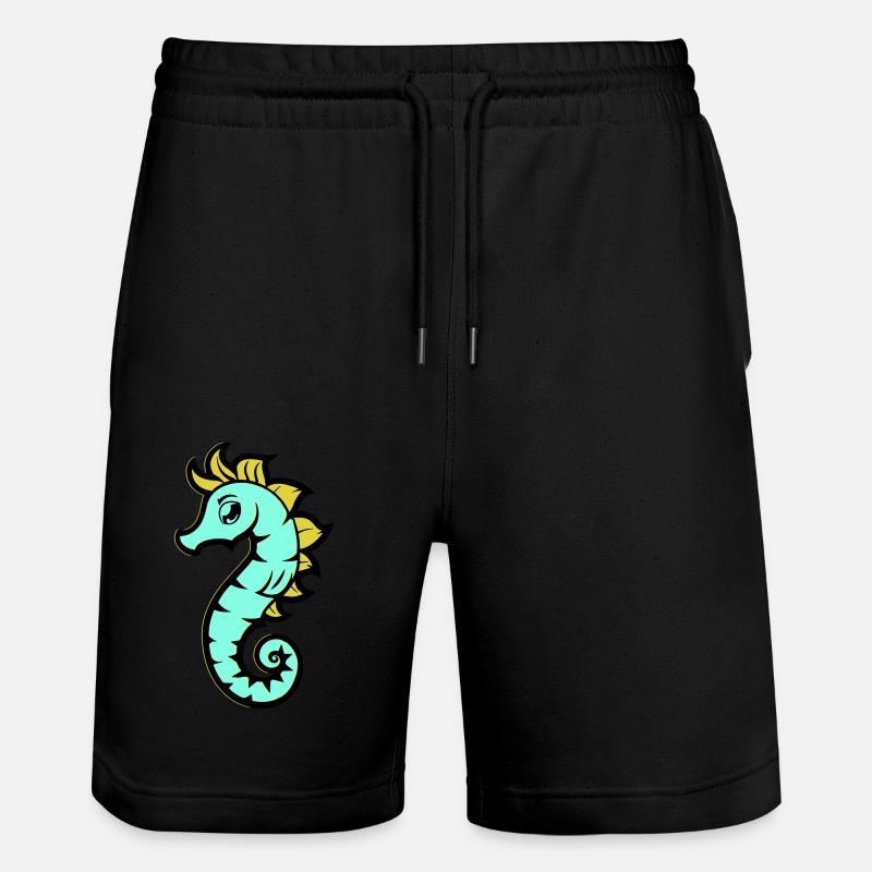 seepferd seepferdchen comic - Stanley/Stella Unisex Bio Joggingshorts Trainer  - Schwarz