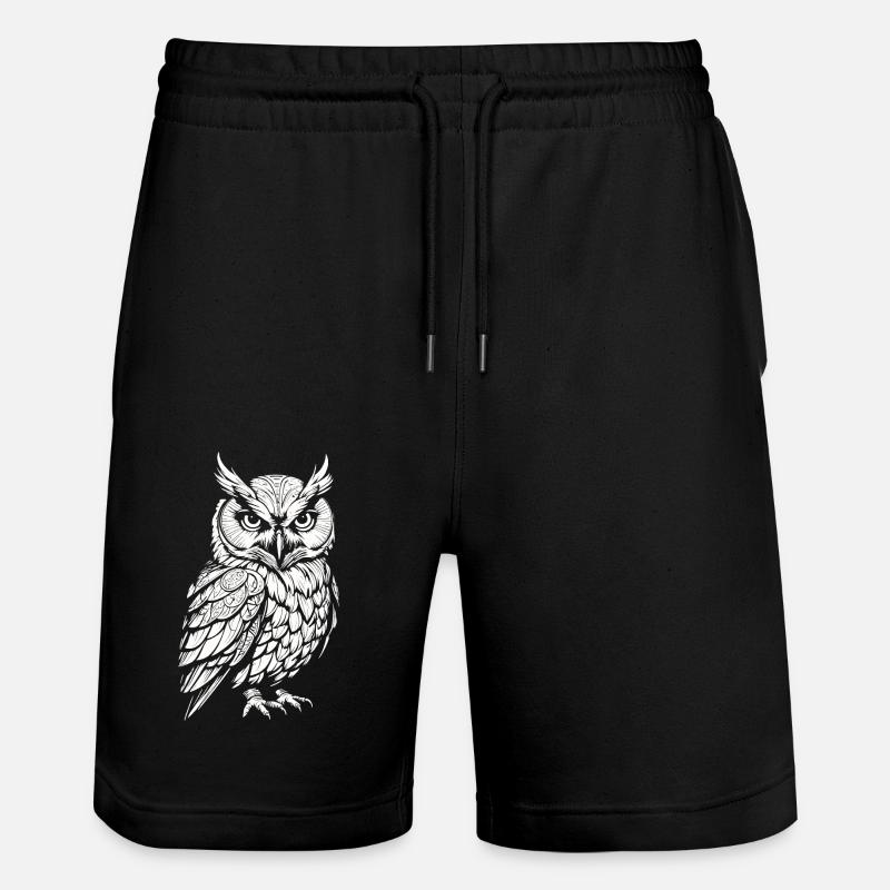 Hibou - Short de jogging bio TRAINER Stanley/Stella unisexe - noir