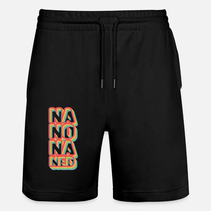 NaNoNaNEd - Short de jogging bio TRAINER Stanley/Stella unisexe - noir