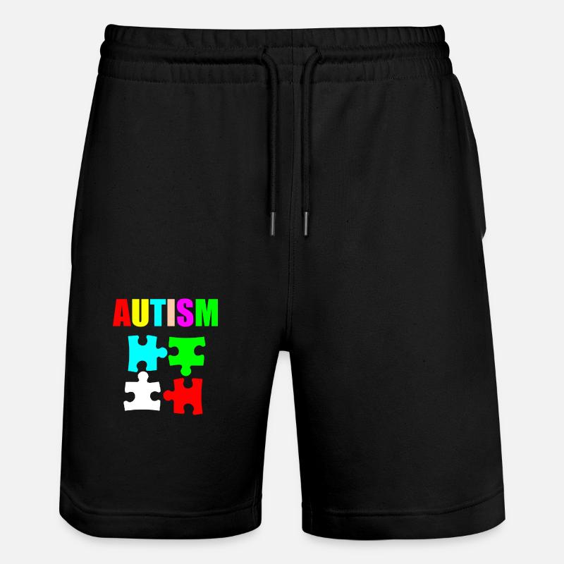L’autisme brillant - Short de jogging bio TRAINER Stanley/Stella unisexe - noir