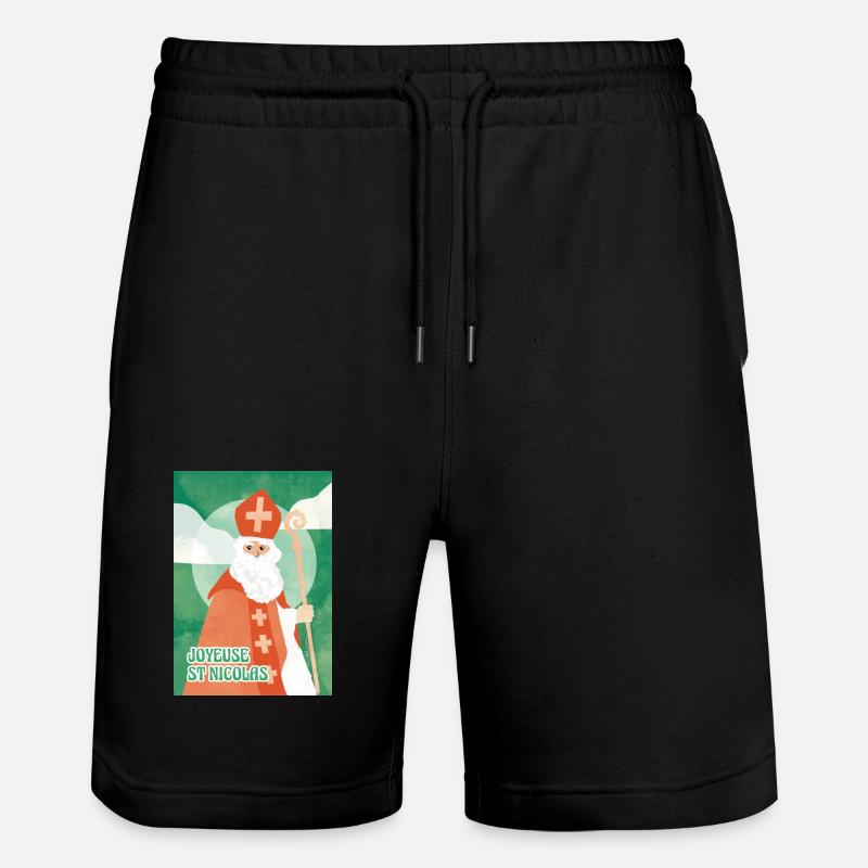 joyeuse st nicolas - Short de jogging bio TRAINER Stanley/Stella unisexe - noir