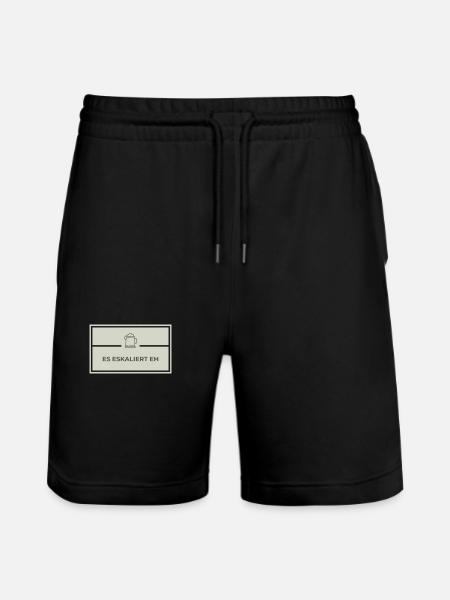Es Eskaliert - Stanley/Stella Unisex Bio Joggingshorts Trainer  - Schwarz