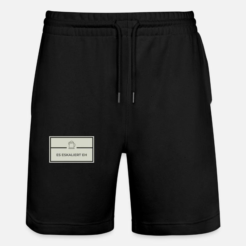 Es Eskaliert - Stanley/Stella Unisex Bio Joggingshorts Trainer - Schwarz