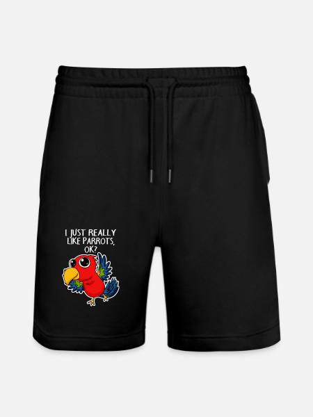 parrot - Stanley/Stella Trainer Unisex Organic Jogging Shorts - black