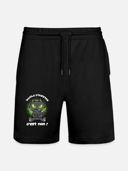 Chat têtu - Short de jogging bio TRAINER Stanley/Stella unisexe - noir