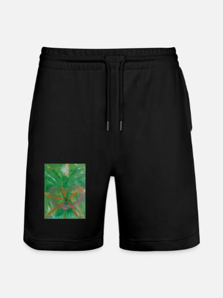Archangel Raphael Healer Angel - Stanley/Stella Trainer Unisex Organic Jogging Shorts - black