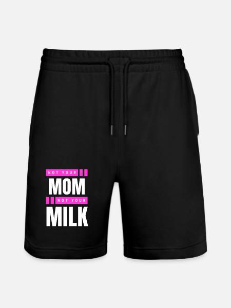 Pas ta mère Pas ton lait - Short de jogging bio TRAINER Stanley/Stella unisexe - noir