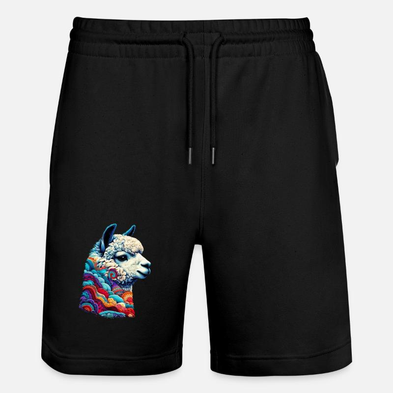 Alpaca - Stanley/Stella Trainer Unisex Organic Jogging Shorts - black