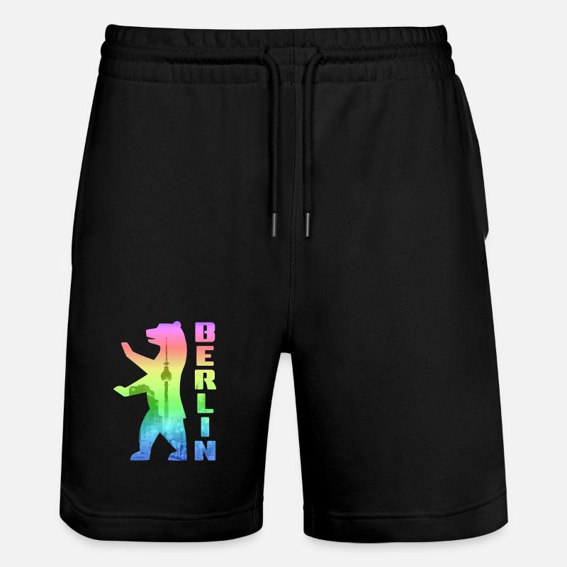 Berlin Pride - Short de jogging bio TRAINER Stanley/Stella unisexe - noir