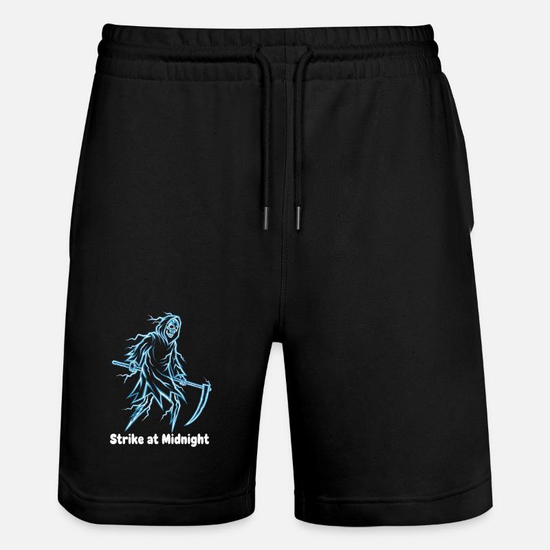 Mitternachts-Skelett Neon - Stanley/Stella Unisex Bio Joggingshorts Trainer  - Schwarz
