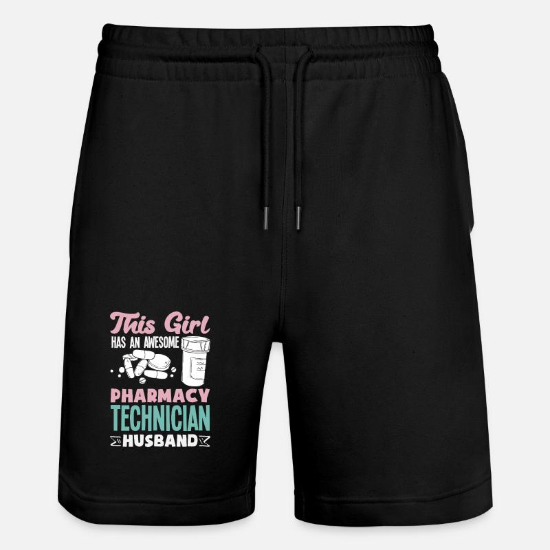 Pharmacist Pharmaceutical Technical - Stanley/Stella Trainer Unisex Organic Jogging Shorts - black
