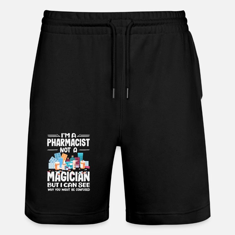 Apotheker Pharmazeutisch-technischer - Stanley/Stella Unisex Bio Joggingshorts Trainer  - Schwarz