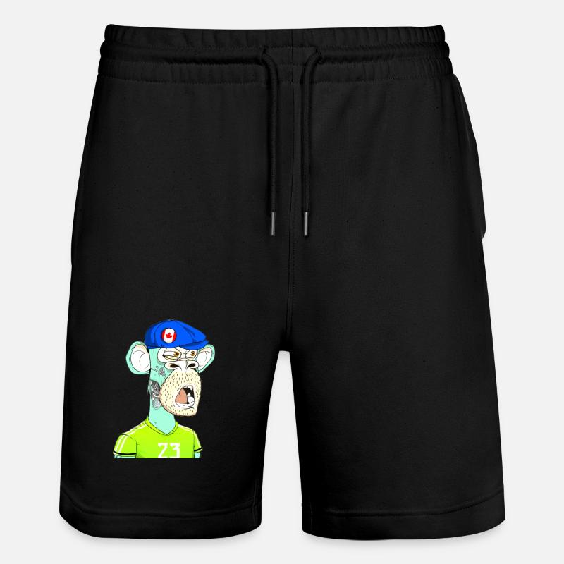 Style néon singe - Short de jogging bio TRAINER Stanley/Stella unisexe - noir