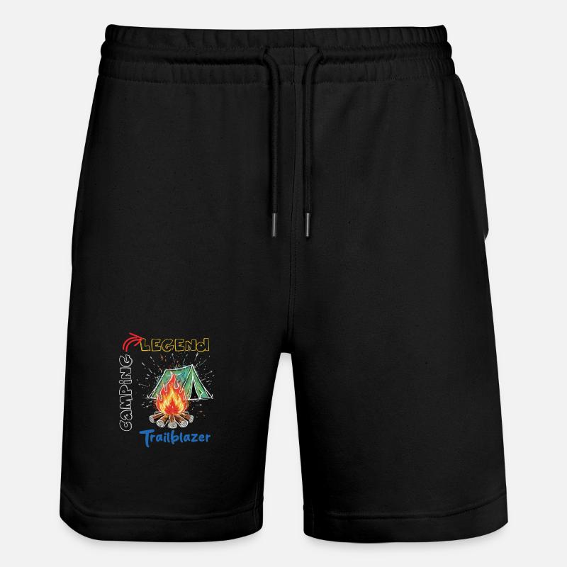 Camping Legend Trailblazer Abenteuer - Stanley/Stella Unisex Bio Joggingshorts Trainer  - Schwarz