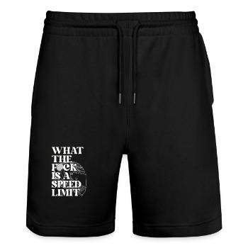 Auto - Stanley/Stella Unisex Bio Joggingshorts Trainer  - Schwarz - Vorne - Nik (191cm) & Marisol (170cm)