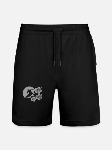 Surfer - Stanley/Stella Trainer Unisex Organic Jogging Shorts - black