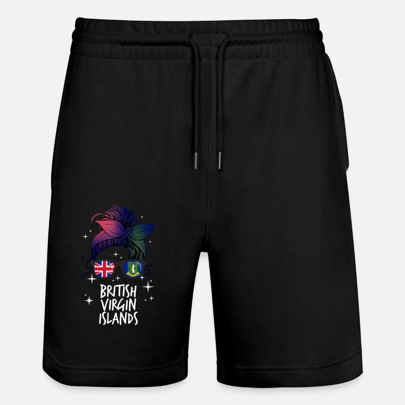 Îles Vierges britanniques - Short de jogging bio TRAINER Stanley/Stella unisexe - noir
