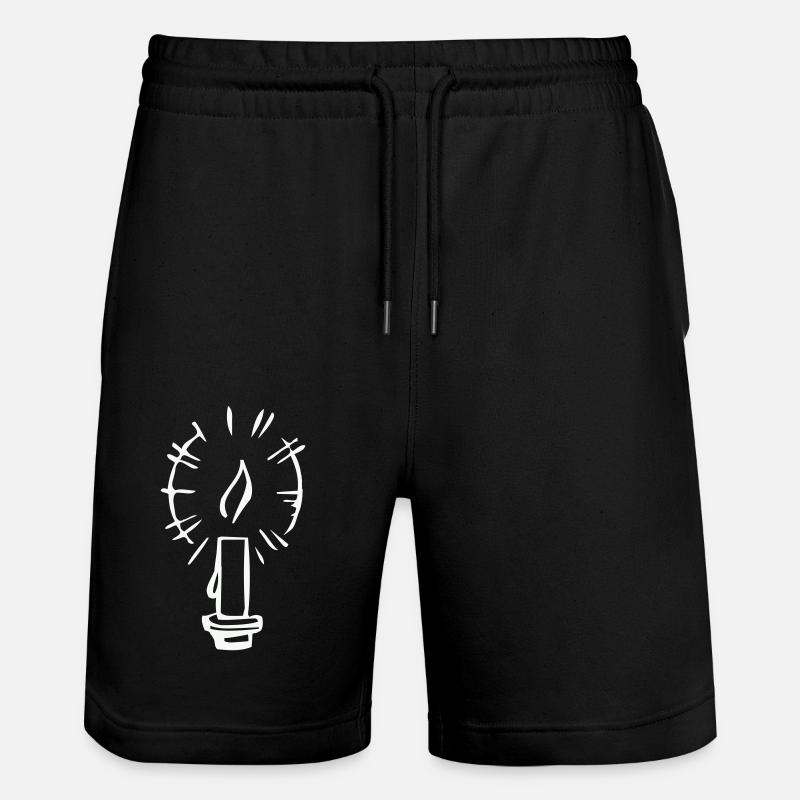 Kerze - Stanley/Stella Unisex Bio Joggingshorts Trainer  - Schwarz