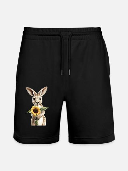 Pinguin - Stanley/Stella Unisex Bio Joggingshorts Trainer  - Schwarz