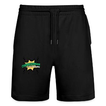 Understanding is my superpower trait - Stanley/Stella Trainer Unisex Organic Jogging Shorts - black - Front - Nik (191cm) & Marisol (170cm)