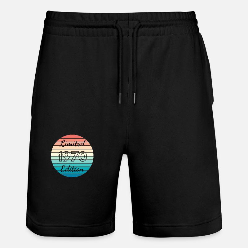 Limitierte Auflage 1970 - Stanley/Stella Unisex Bio Joggingshorts Trainer  - Schwarz
