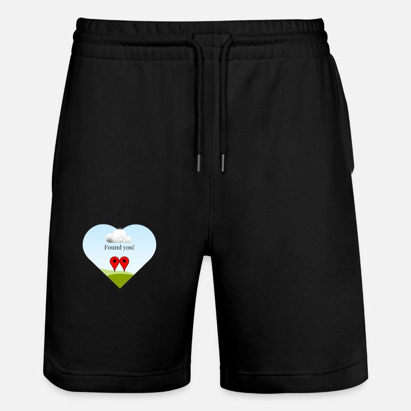 Valentinsgruß - Stanley/Stella Unisex Bio Joggingshorts Trainer  - Schwarz