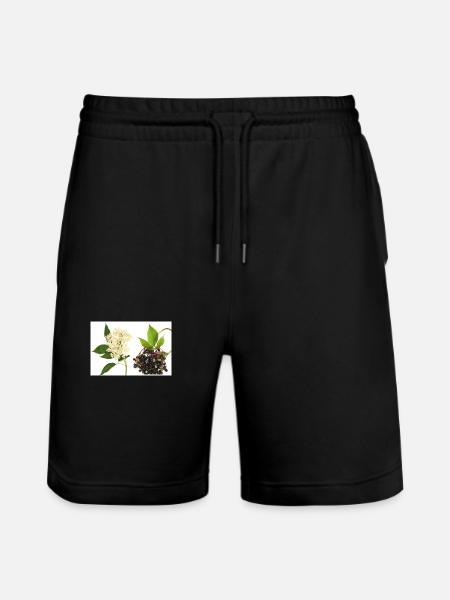 Holunder - Stanley/Stella Unisex Bio Joggingshorts Trainer - Schwarz
