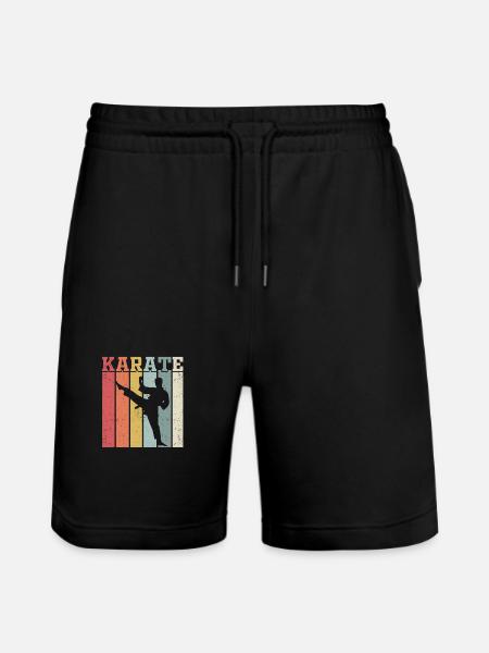 Karate - Stanley/Stella Unisex Bio Joggingshorts Trainer - Schwarz
