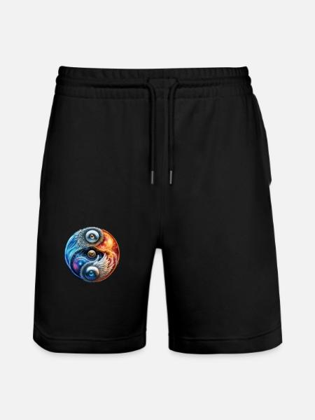 Yin Yang - Short de jogging bio TRAINER Stanley/Stella unisexe - noir
