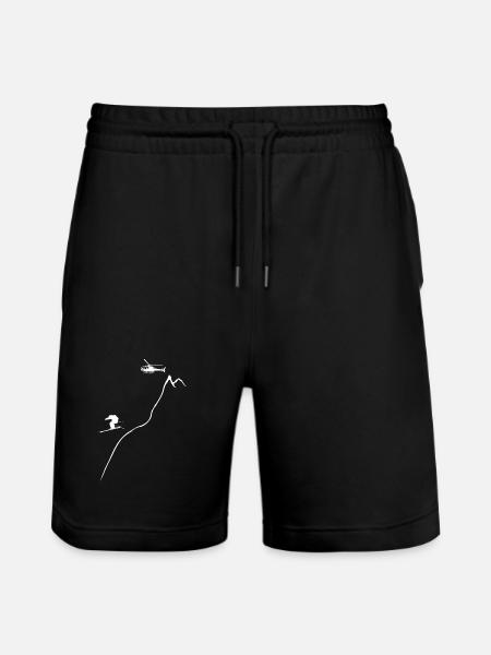 héliski, ski, freeski, héliboard - Short de jogging bio TRAINER Stanley/Stella unisexe - noir