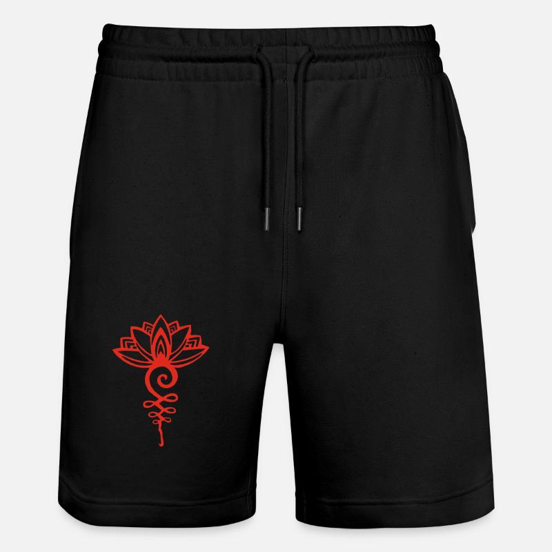 Lotus rouge éternel - Short de jogging bio TRAINER Stanley/Stella unisexe - noir