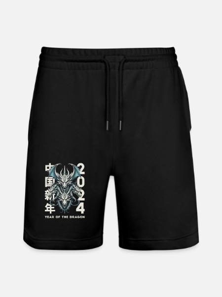 Dragons chinois - Short de jogging bio TRAINER Stanley/Stella unisexe - noir