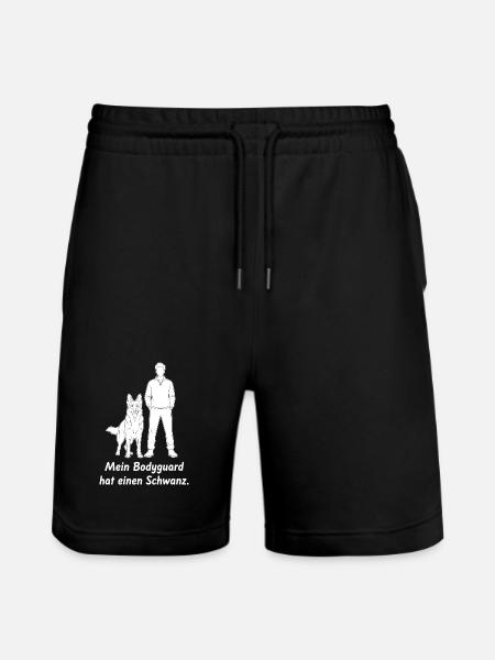 My bodyguard has a cock. - Stanley/Stella Trainer Unisex Organic Jogging Shorts - black
