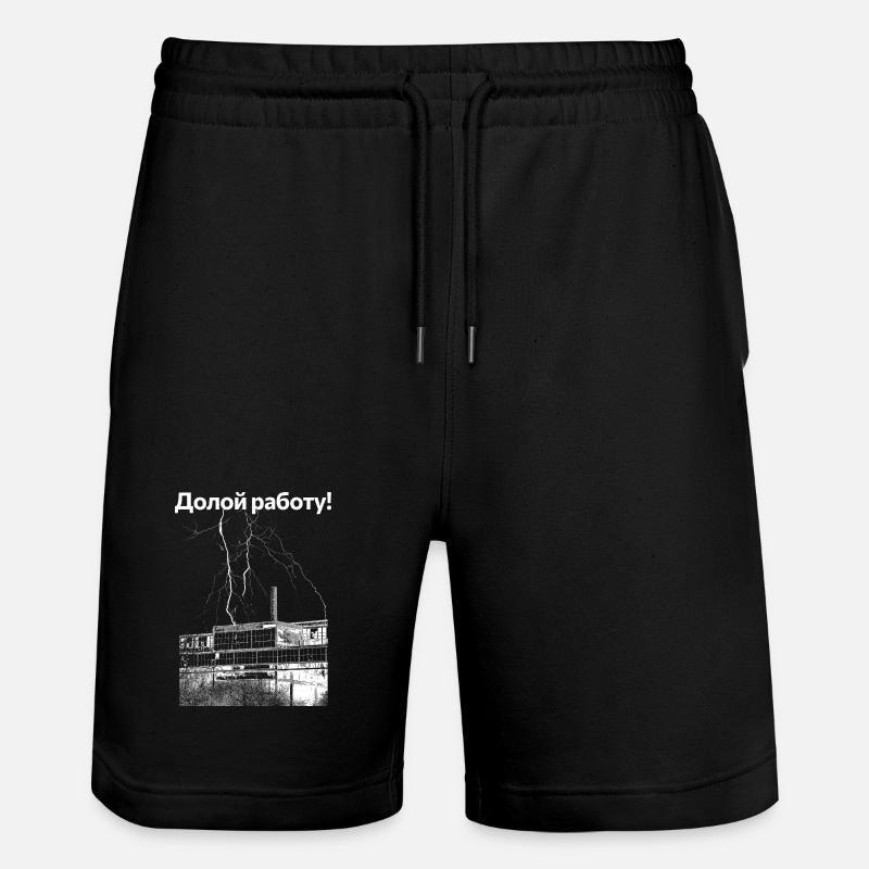 À bas le travail ! - Short de jogging bio TRAINER Stanley/Stella unisexe - noir