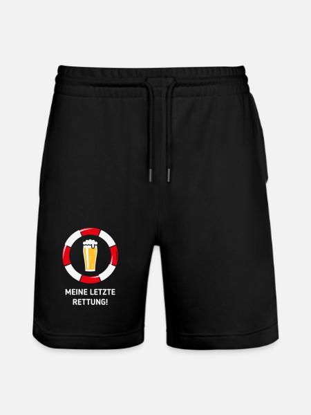 Mon dernier recours ! (Bière / Willibecher / NEG) - Short de jogging bio TRAINER Stanley/Stella unisexe - noir