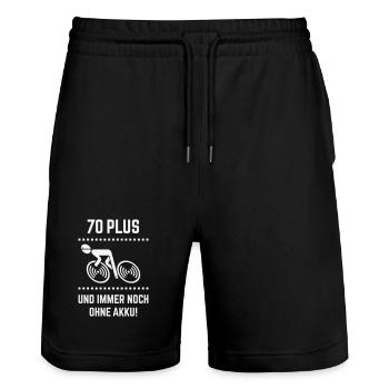 70 Plus – still without battery! Bicycle Road Bike W - Stanley/Stella Trainer Unisex Organic Jogging Shorts - black - Front - Nik (191cm) & Marisol (170cm)