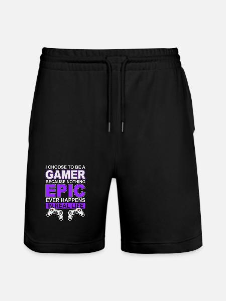 Gamer Gaming - Stanley/Stella Trainer Unisex Organic Jogging Shorts - black