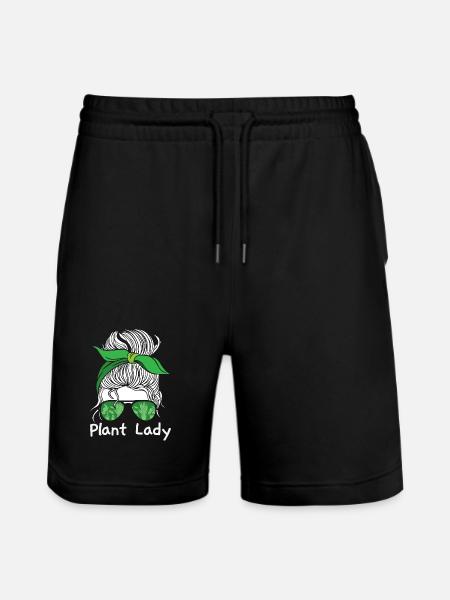 Garden & Plant Lovers Gifts - Stanley/Stella Trainer Unisex Organic Jogging Shorts - black