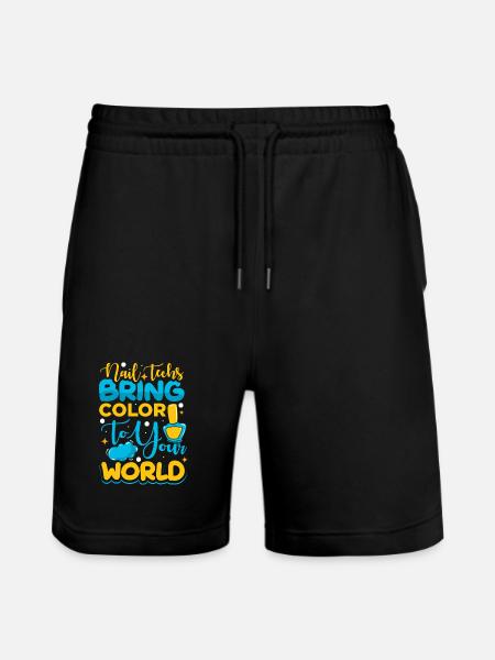 Nageldesigner Nageldesignerin Kosmetik Nagelstudio - Stanley/Stella Unisex Bio Joggingshorts Trainer  - Schwarz