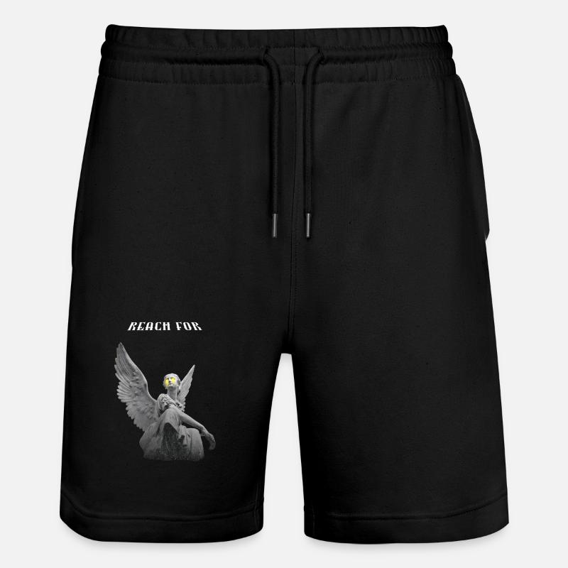 Statue d’ange aux yeux jaunes - Short de jogging bio TRAINER Stanley/Stella unisexe - noir