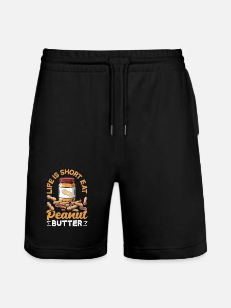Peanut Butter & Jam Partner Look Design - Stanley/Stella Trainer Unisex Organic Jogging Shorts - black