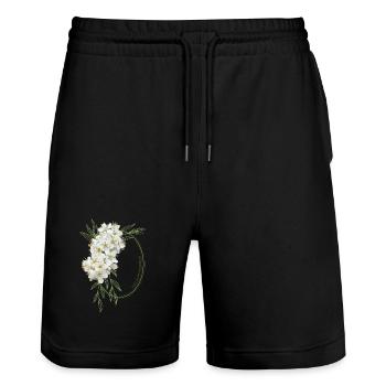 You Are Amazing – Elegant Floral Design - Stanley/Stella Trainer Unisex Organic Jogging Shorts - black - Front - Nik (191cm) & Marisol (170cm)