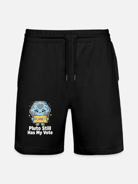 Pluto Still Has My Vote - Stanley/Stella Trainer Unisex Organic Jogging Shorts - black