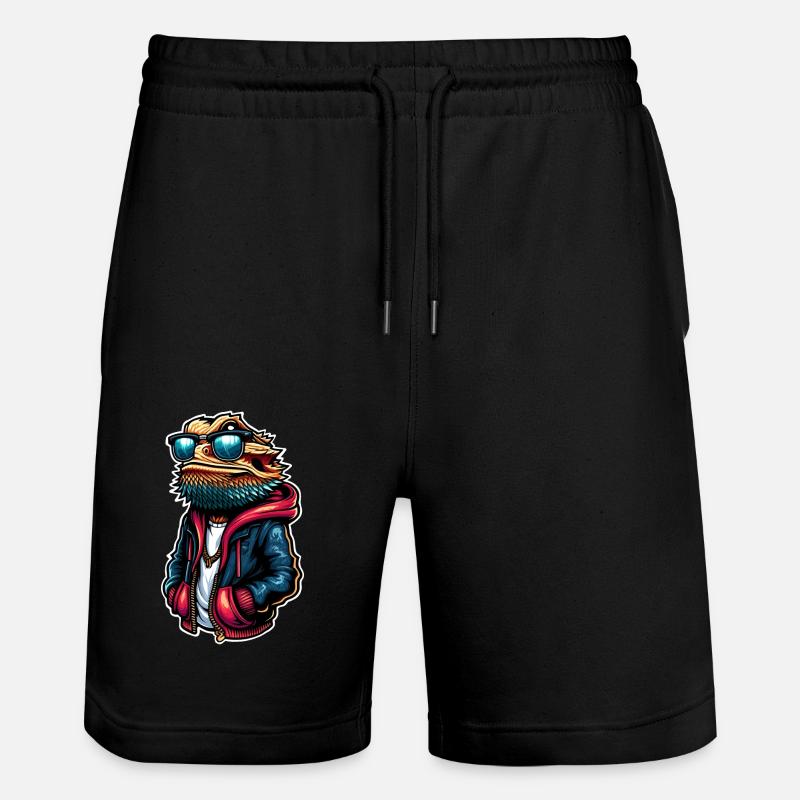 Bearded dragons - Stanley/Stella Trainer Unisex Organic Jogging Shorts - black