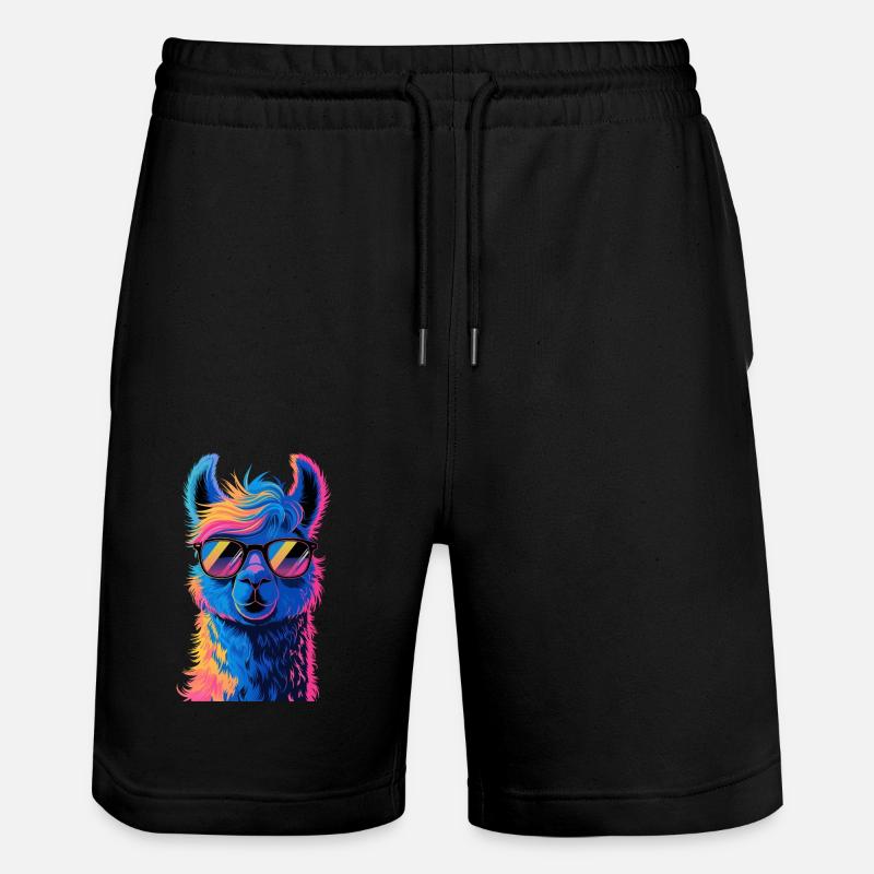 Lama alpaga - Short de jogging bio TRAINER Stanley/Stella unisexe - noir