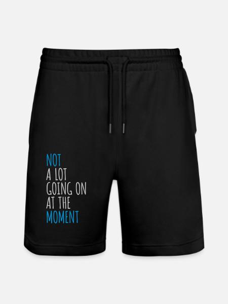 Not much going on - Stanley/Stella Trainer Unisex Organic Jogging Shorts - black