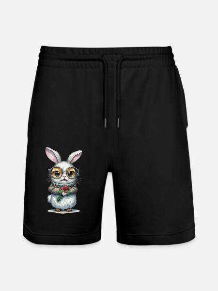 Lapin de Noël - Short de jogging bio TRAINER Stanley/Stella unisexe - noir